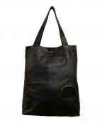 discord Yohji Yamamotoディスコード ヨウジヤマモト）の古着「Clasp tote (L)」｜ブラック