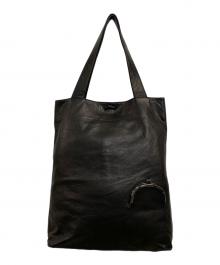 discord Yohji Yamamoto（ディスコード ヨウジヤマモト）の古着「Clasp tote (L)」｜ブラック