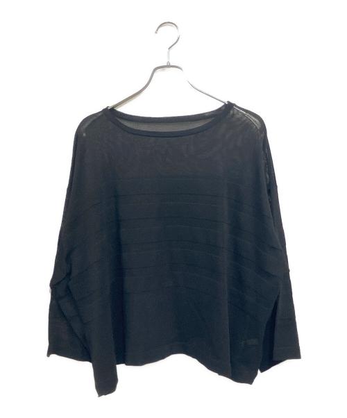 journal standard luxe（ジャーナルスタンダード ラックス）journal standard luxe (ジャーナルスタンダード ラックス) 薄手ニット ブラック サイズ:SIZE Freeの古着・服飾アイテム