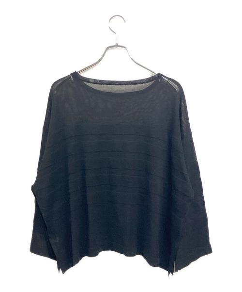 journal standard luxe（ジャーナルスタンダード ラックス）journal standard luxe (ジャーナルスタンダード ラックス) 薄手ニット ブラック サイズ:SIZE Freeの古着・服飾アイテム