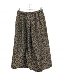 journal standard luxe（ジャーナルスタンダード ラックス）の古着「ダブルJQレオパスカート」｜ブラック×ブラウン