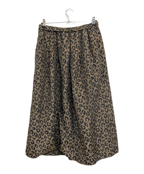 journal standard luxe（ジャーナルスタンダード ラックス）journal standard luxe (ジャーナルスタンダード ラックス) ダブルJQレオパスカート ブラック×ブラウン サイズ:SIZE Freeの古着・服飾アイテム