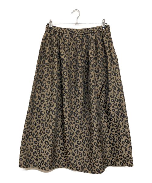 journal standard luxe（ジャーナルスタンダード ラックス）journal standard luxe (ジャーナルスタンダード ラックス) ダブルJQレオパスカート ブラック×ブラウン サイズ:SIZE Freeの古着・服飾アイテム