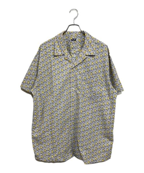 HELLY HANSEN（ヘリーハンセン）HELLY HANSEN (ヘリーハンセン) mina perhonen (ミナ ペルホネン) 半袖シャツ グレー×イエロー サイズ:SIZE XLの古着・服飾アイテム