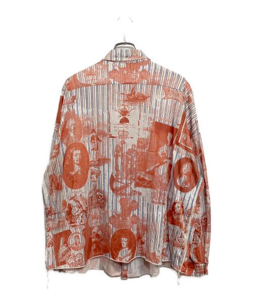 MARNI（マルニ）MARNI (マルニ) 長袖シャツ オレンジ×ホワイト サイズ:SIZE 44 (S)の古着・服飾アイテム