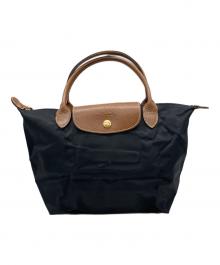 LONGCHAMP（ロンシャン）の古着「ハンドバッグ」｜ブラック