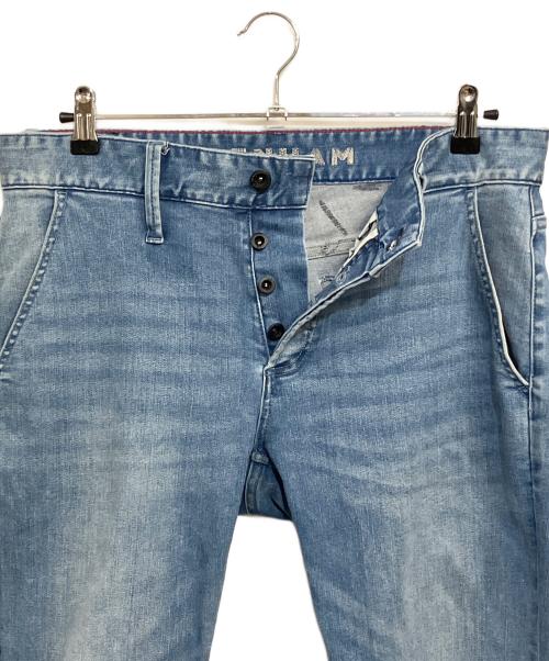 Denham（デンハム）Denham (デンハム) MEN'S BIGI (メンズビギ) 別注カラー RAZORハイストレッチデニム ブルー サイズ:SIZE 78.5cm (W31)の古着・服飾アイテム