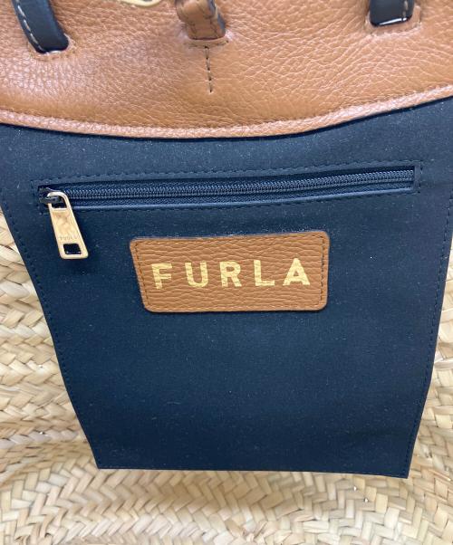 FURLA（フルラ）FURLA (フルラ) カゴバッグ ベージュの古着・服飾アイテム