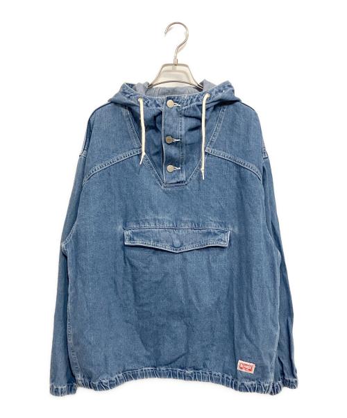 X-LARGE（エクストララージ）X-LARGE (エクストララージ) デニム アノラックパーカー ブルー サイズ:SIZE L (US M)の古着・服飾アイテム