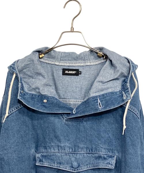 X-LARGE（エクストララージ）X-LARGE (エクストララージ) デニム アノラックパーカー ブルー サイズ:SIZE L (US M)の古着・服飾アイテム