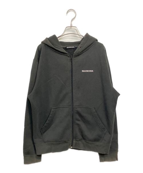 BALENCIAGA（バレンシアガ）BALENCIAGA (バレンシアガ) ジップアップフーディ ブラック サイズ:SIZE LL (EUR L)の古着・服飾アイテム