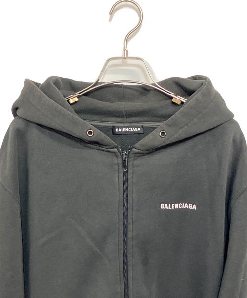 BALENCIAGA（バレンシアガ）BALENCIAGA (バレンシアガ) ジップアップフーディ ブラック サイズ:SIZE LL (EUR L)の古着・服飾アイテム