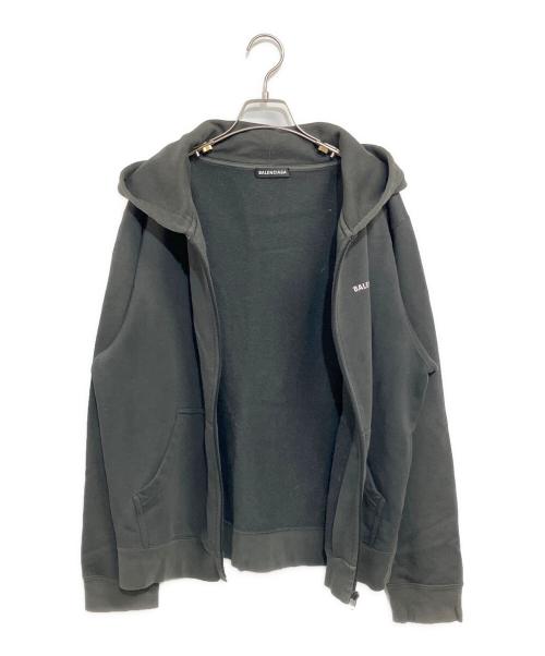 BALENCIAGA（バレンシアガ）BALENCIAGA (バレンシアガ) ジップアップフーディ ブラック サイズ:SIZE LL (EUR L)の古着・服飾アイテム