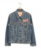 セントルイス・カージナルス×LEVI'Sセントルイス・カージナルス×リーバイス）の古着「MLB デニムトラッカージャケット」｜ミディアムインディゴ
