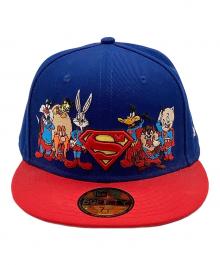 WARNERBROS×New Era（ワーナーブラザーズ×ニューエラ）の古着「100周年記念 キャップ」｜レッド×ブルー