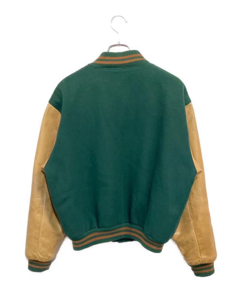 BROOKS BROTHERS（ブルックスブラザーズ）BROOKS BROTHERS (ブルックスブラザーズ) '80s ヴァーシティジャケット グリーン×ブラウン サイズ:SIZE M (US S)の古着・服飾アイテム