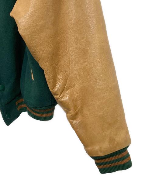 BROOKS BROTHERS（ブルックスブラザーズ）BROOKS BROTHERS (ブルックスブラザーズ) '80s ヴァーシティジャケット グリーン×ブラウン サイズ:SIZE M (US S)の古着・服飾アイテム
