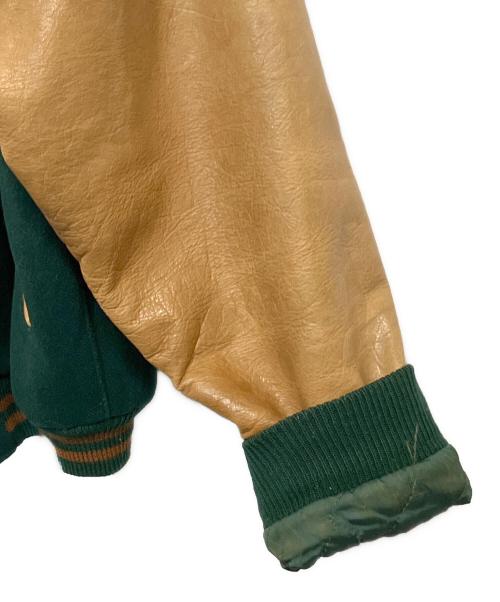 BROOKS BROTHERS（ブルックスブラザーズ）BROOKS BROTHERS (ブルックスブラザーズ) '80s ヴァーシティジャケット グリーン×ブラウン サイズ:SIZE M (US S)の古着・服飾アイテム