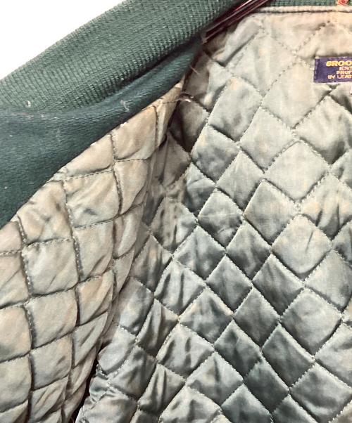 BROOKS BROTHERS（ブルックスブラザーズ）BROOKS BROTHERS (ブルックスブラザーズ) '80s ヴァーシティジャケット グリーン×ブラウン サイズ:SIZE M (US S)の古着・服飾アイテム