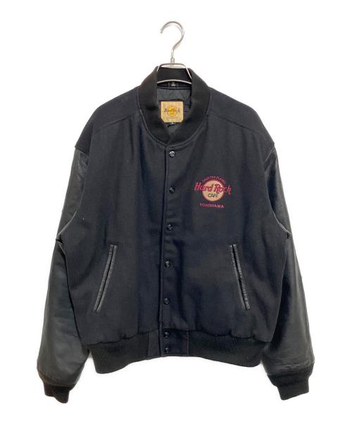 Hard Rock cafe（ハードロックカフェ）Hard Rock cafe (ハードロックカフェ) ヴァーシティジャケット ブラック サイズ:SIZE Mの古着・服飾アイテム