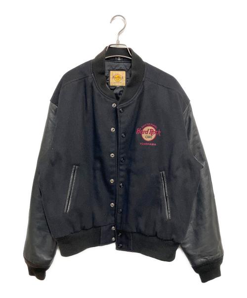 Hard Rock cafe（ハードロックカフェ）Hard Rock cafe (ハードロックカフェ) ヴァーシティジャケット ブラック サイズ:SIZE Mの古着・服飾アイテム