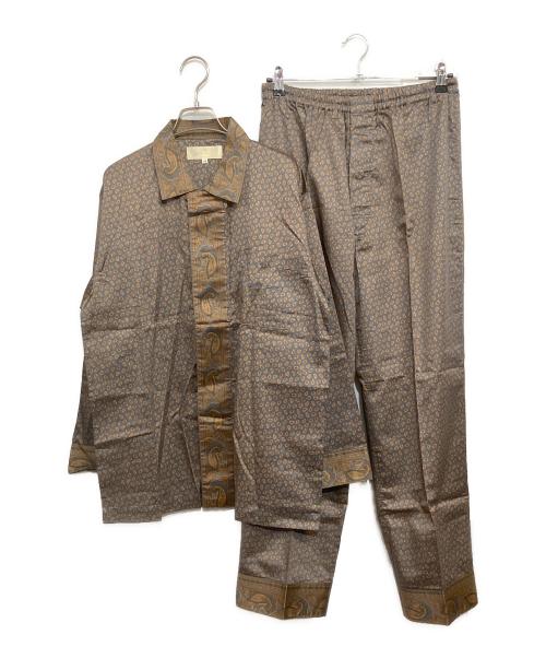 ETRO（エトロ）ETRO (エトロ) ヴィンテージ パジャマ 長袖・長ズボン ブラウン サイズ:SIZE M 未使用品の古着・服飾アイテム