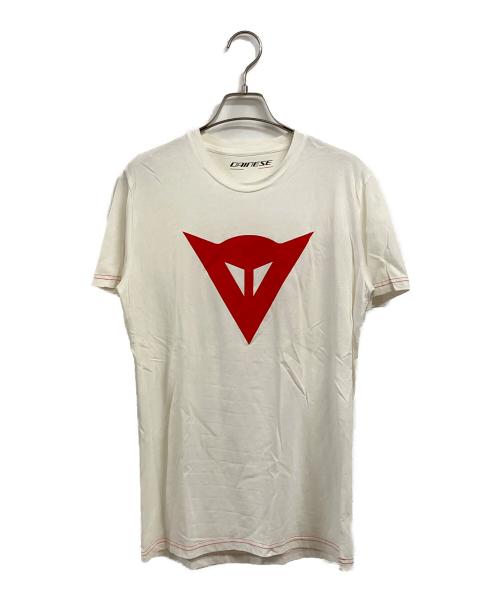 DAINESE（ダイネーゼ）DAINESE (ダイネーゼ) SPEED DEMON T-SHIRT ホワイト×レッドロゴ サイズ:SIZE M (EUR S)の古着・服飾アイテム