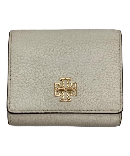 TORY BURCH（トリーバーチ）TORY BURCH (トリーバーチ) コンパクトウォレット ホワイトベージュの古着・服飾アイテム