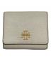 TORY BURCH（トリーバーチ）の古着「コンパクトウォレット」｜ホワイトベージュ