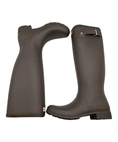 HUNTER（ハンター）HUNTER (ハンター) オリジナル トール レイン ブーツ ブラウン サイズ:SIZE UK6 (25cm)の古着・服飾アイテム