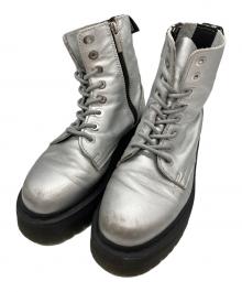 Dr.Martens（ドクターマーチン）の古着「JADON 8ホールブーツ」｜シルバー