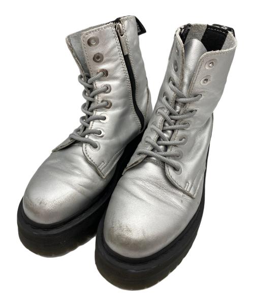 Dr.Martens（ドクターマーチン）Dr.Martens (ドクターマーチン) JADON 8ホールブーツ シルバー サイズ:SIZE UK6の古着・服飾アイテム
