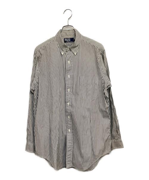 POLO RALPH LAUREN（ポロ・ラルフローレン）POLO RALPH LAUREN (ポロ・ラルフローレン) 長袖シャツ ブラックストライプ サイズ:SIZE LL (US L)の古着・服飾アイテム