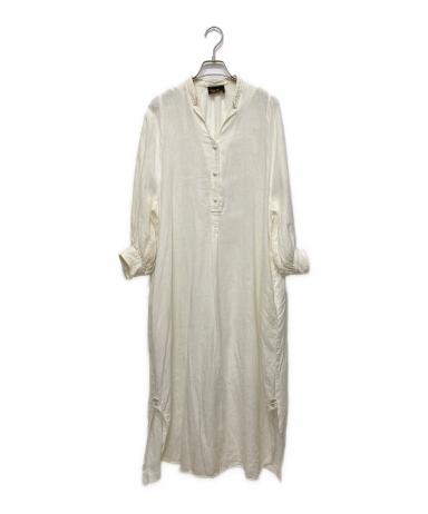 Pale Jute ペールジュート　リネン ロングワンピース ガーネット　長袖 中古・古着通販】Pale Jute (ペールジュート) Chizu Kobayashi 長袖