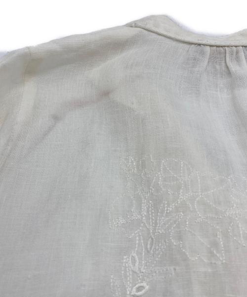 Pale Jute（ペールジュート）Pale Jute (ペールジュート) Chizu Kobayashi 長袖ワンピース ホワイト×ホワイト サイズ:SIZE Mの古着・服飾アイテム