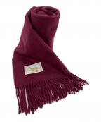 VICUNA & CASHMEREビキューナ カシミヤ）の古着「マフラー」｜ワインレッド
