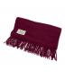 VICUNA & CASHMERE (ビキューナ カシミヤ) マフラー ワインレッド：4000円