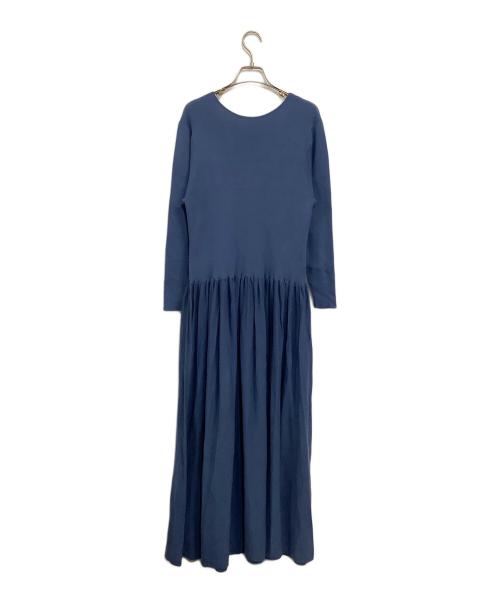 Curensology（カレンソロジー）Curensology (カレンソロジー) ニットワンピース ブルー サイズ:SIZE Freeの古着・服飾アイテム