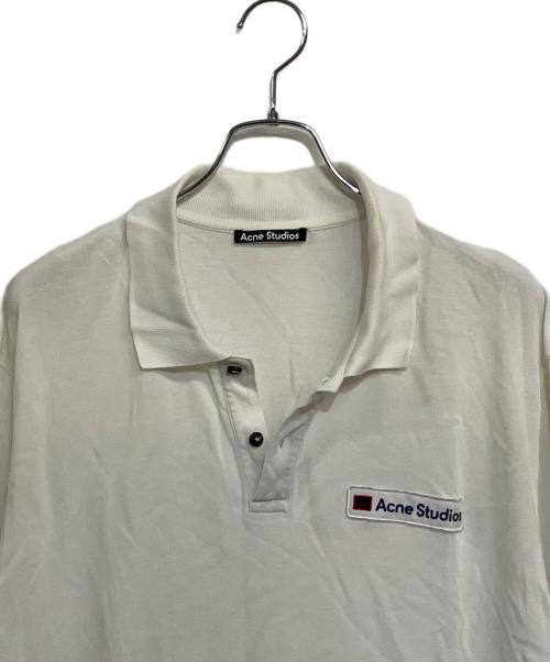 Acne studios（アクネ ストゥディオズ）Acne studios (アクネ ストゥディオズ) ポロシャツ ホワイト サイズ:SIZE XLの古着・服飾アイテム