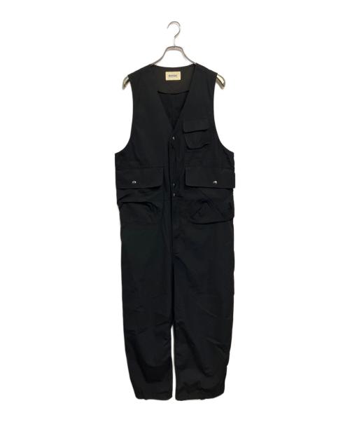 BEAMS BOY（ビームスボーイ）BEAMS BOY (ビームスボーイ) コットンウェザー ハンティングベスト オールインワン ブラック サイズ:SIZE Freeの古着・服飾アイテム