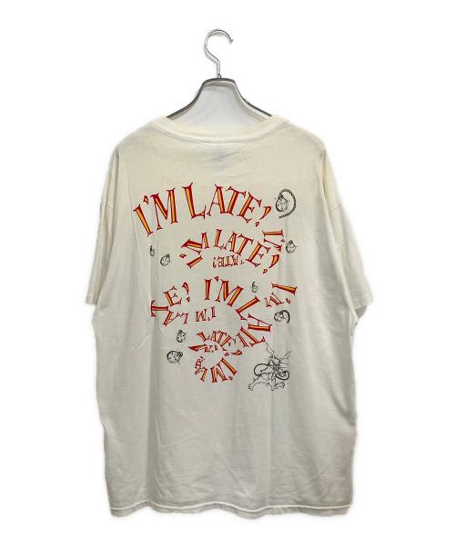 ANDAZIA（アンダジア）ANDAZIA (アンダジア) USA製 不思議の国のアリス ウサギ プリントTシャツ ホワイト サイズ:SIZE XLの古着・服飾アイテム