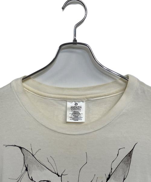 ANDAZIA（アンダジア）ANDAZIA (アンダジア) USA製 不思議の国のアリス ウサギ プリントTシャツ ホワイト サイズ:SIZE XLの古着・服飾アイテム
