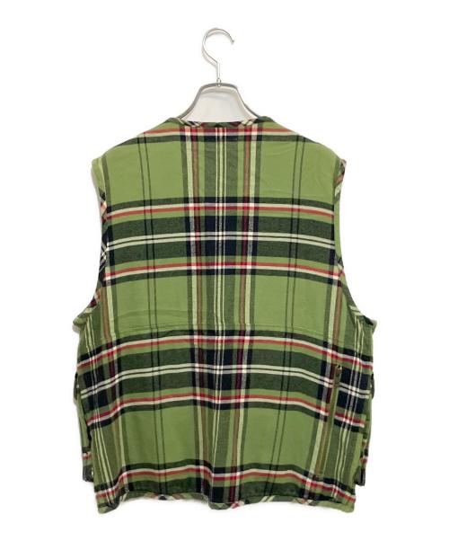 SUPREME（シュプリーム）SUPREME (シュプリーム) Tartan Flannel Cargo Vest グリーン サイズ:SIZE M (US S)の古着・服飾アイテム