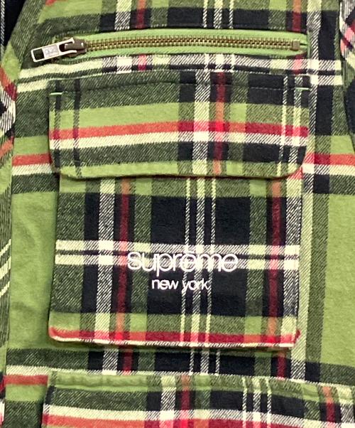 SUPREME（シュプリーム）SUPREME (シュプリーム) Tartan Flannel Cargo Vest グリーン サイズ:SIZE M (US S)の古着・服飾アイテム