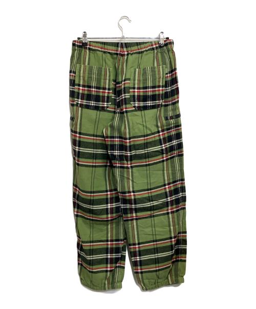 SUPREME（シュプリーム）SUPREME (シュプリーム) Tartan Flannel Skate Pant グリーン サイズ:SIZE L (US M)の古着・服飾アイテム