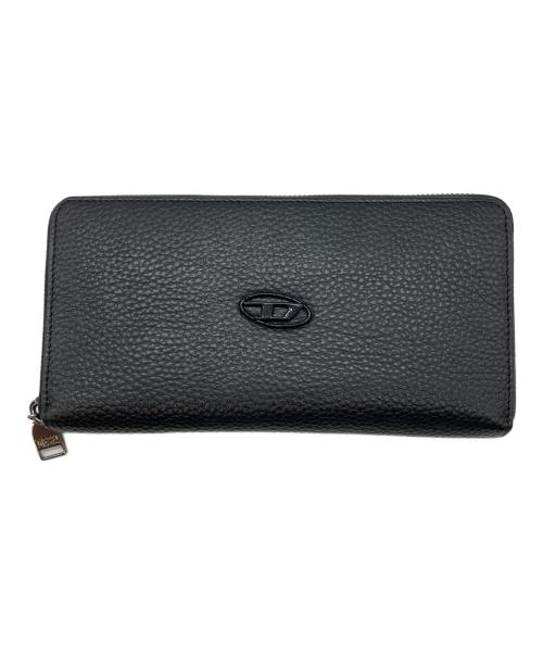 DIESEL（ディーゼル）DIESEL (ディーゼル) ラウンドファスナー財布 ブラックの古着・服飾アイテム