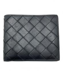 BOTTEGA VENETA（ボッテガベネタ）の古着「2つ折り財布」｜ブラック
