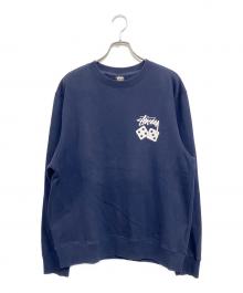 stussy（ステューシー）の古着「Dice クルーネックスウェットシャツ」｜ネイビー