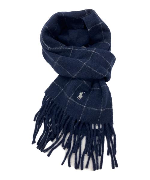 POLO RALPH LAUREN（ポロ・ラルフローレン）POLO RALPH LAUREN (ポロ・ラルフローレン) リバーシブルウィンドウペン ウールブレンド ネイビー サイズ:SIZE ONE 未使用品の古着・服飾アイテム