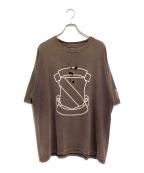 RE: Number (N)ineリナンバーナイン）の古着「EMBLEM CLASH PIGMENT BIO TEE」｜ブラウン